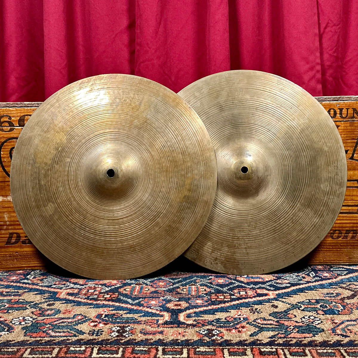 15" Zildjian A 1970s Hi-Hat Cymbal Pair 1076g/1524g *Video*