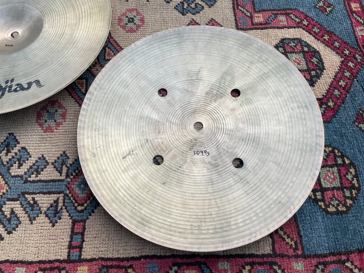 13" Zildjian A 1980s Quick Beat Hi-Hat Cymbal Pair 954g/1094g