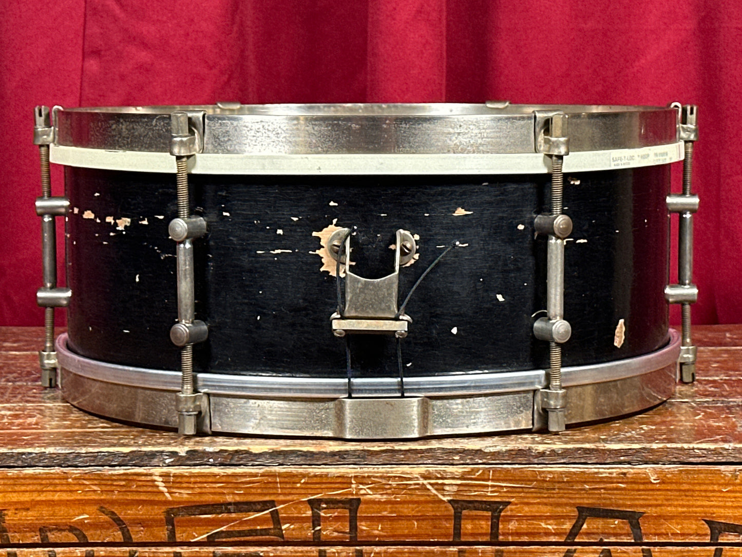 1940s Drum Master 5.5x13 Vintage Sears Roebuck Snare Drum Black