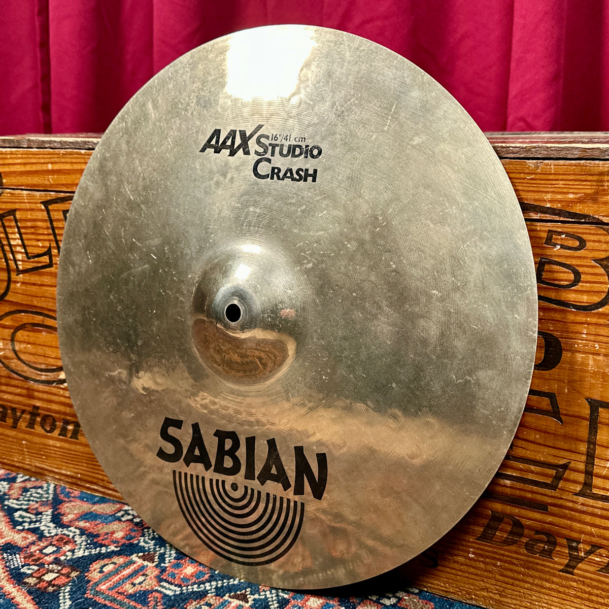 16" Sabian AAX Studio Crash Cymbal 1030g *Video*