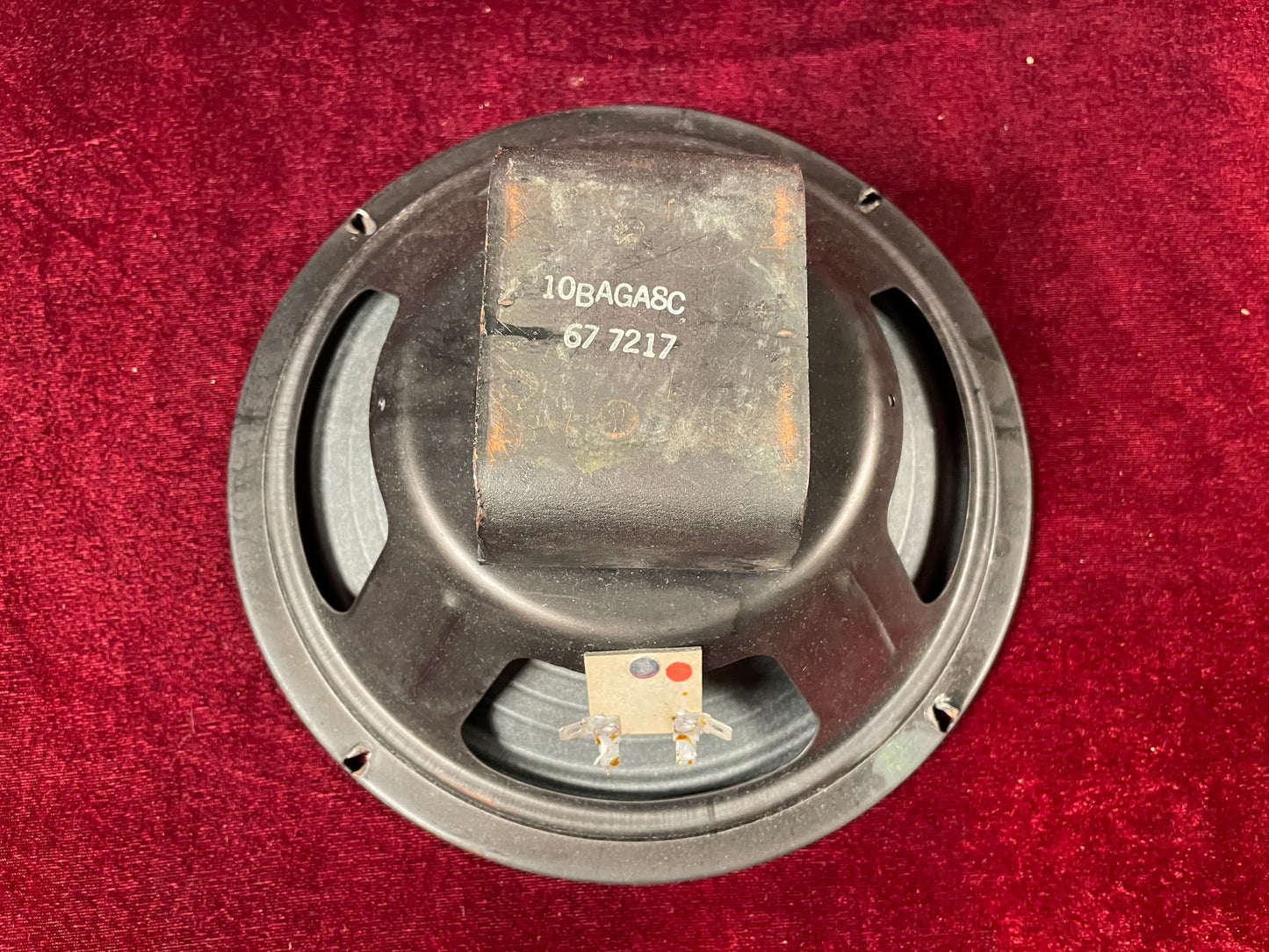 1972 Eminence 10" 10BAGA8C Alnico Speaker 8 Ohm (Stock #15)