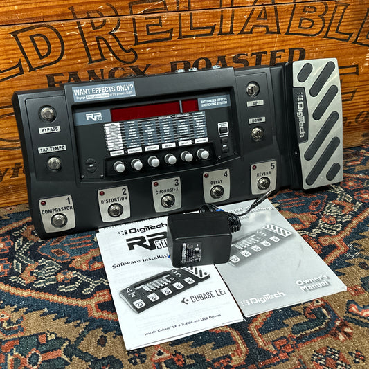 DigiTech RP500 Multi-Effects Guitar Processor Switching System w/ Power Supply & Manual