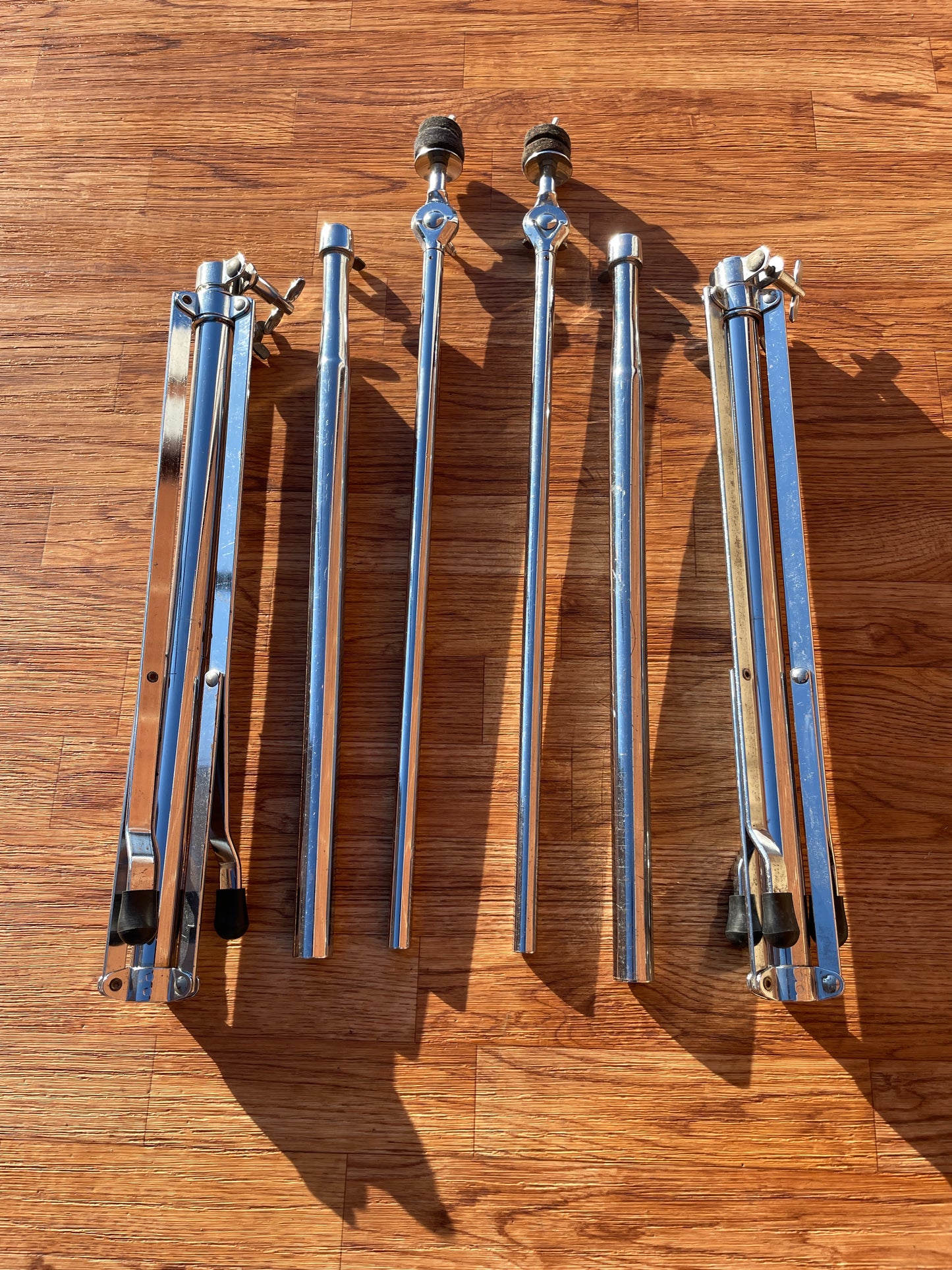 1970s Ludwig No. 1402 Atlas Straight Cymbal Stand Pair