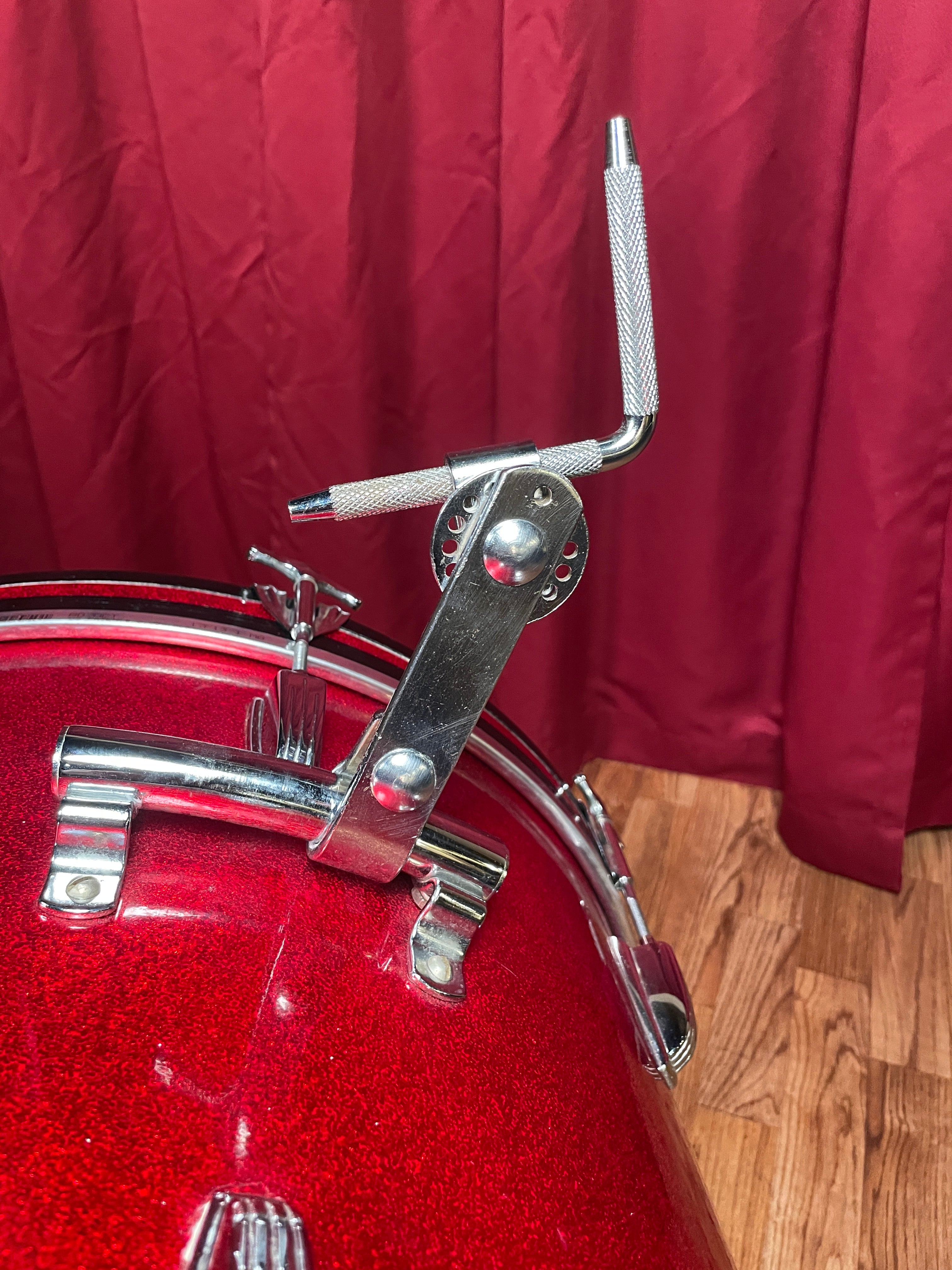 1960s Ludwig 14x20 Downbeat Bass Drum Red Sparkle – Drugan's