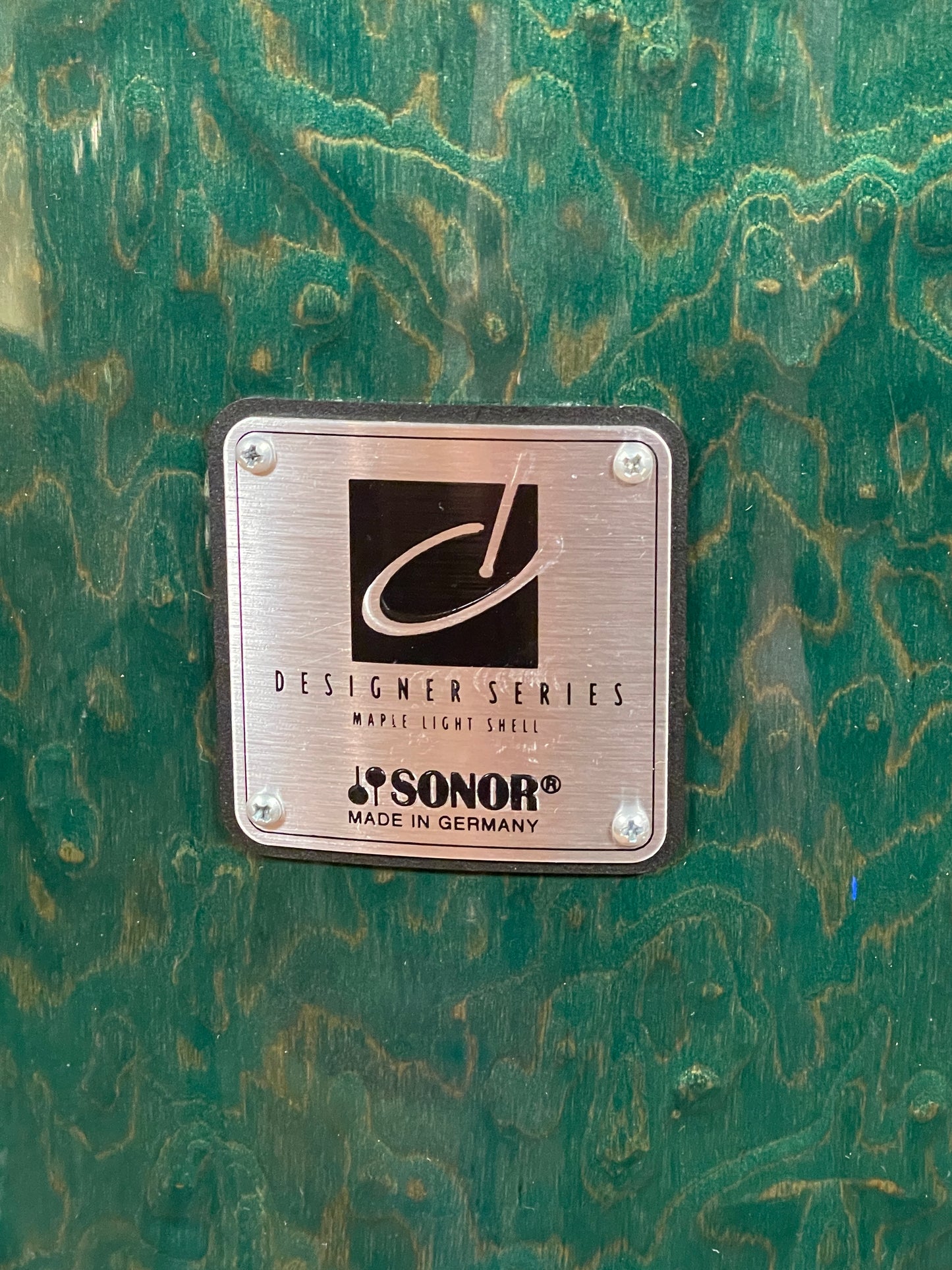 Sonor Designer Series 13" Maple Light Tom Single Stain Green 11x13 13x11