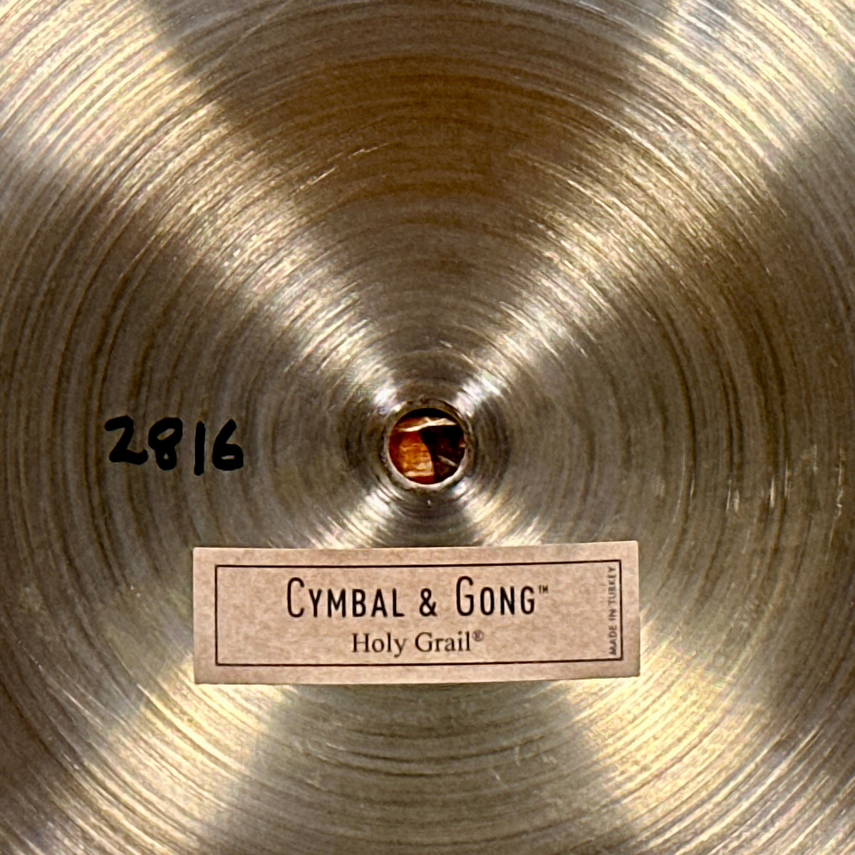 24" Cymbal & Gong Holy Grail American Style Ride Cymbal 2816g *Video*
