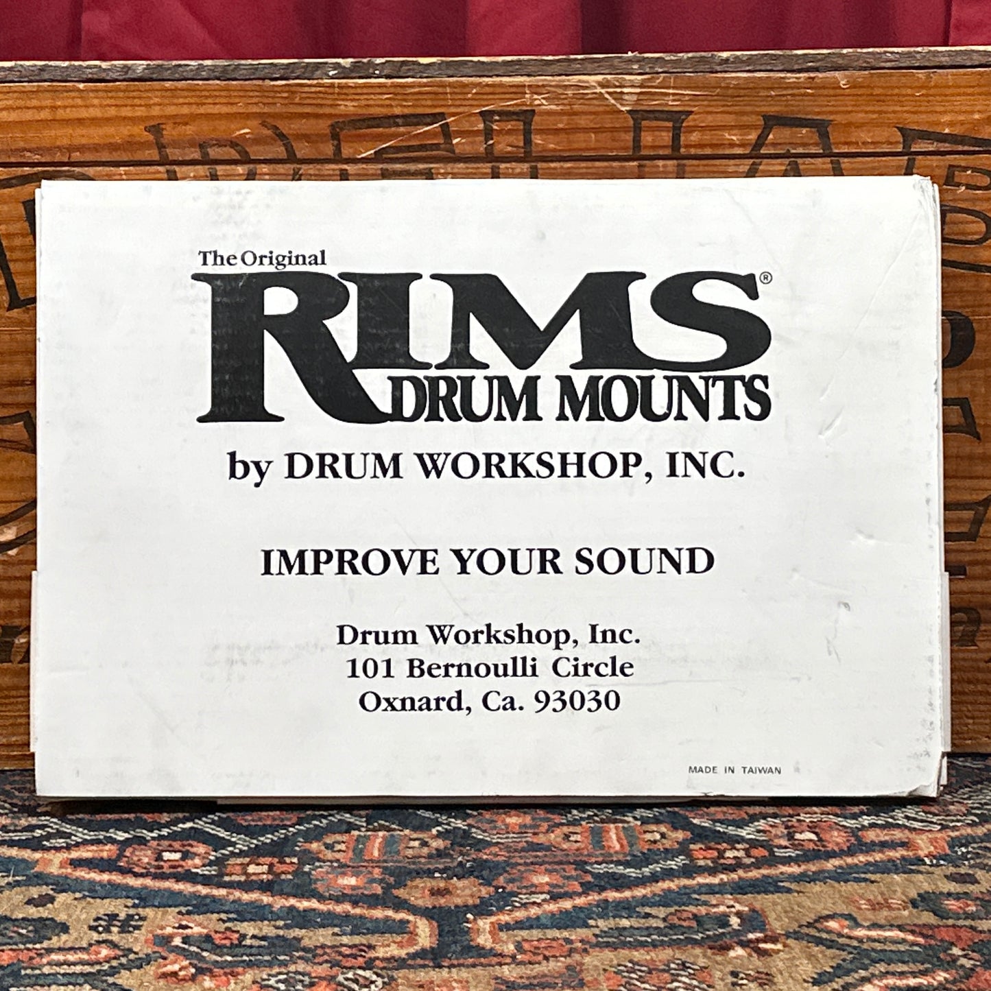 12" 6-Lug Drum Workshop RIMS Suspension Tom Mount DW NOS