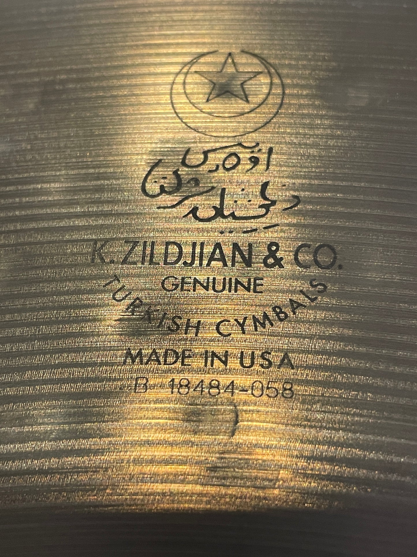 20" Zildjian K Custom Dark Ride 2138g