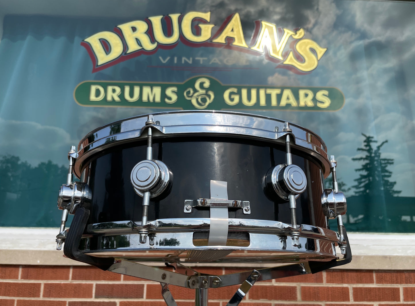 Vintage 1960s Camco Aristocrat 5x14 Snare Drum Black Wrap Oaklawn