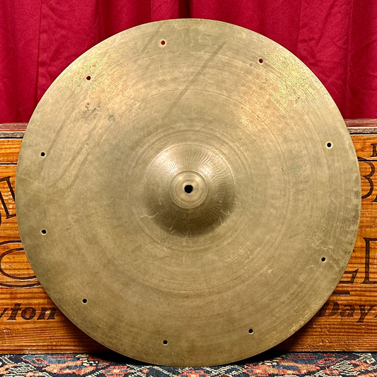 19" Slingerland Alejian Zildjian 1940s Hand Hammered Sizzle Ride Cymbal 1490g *Video Demo*