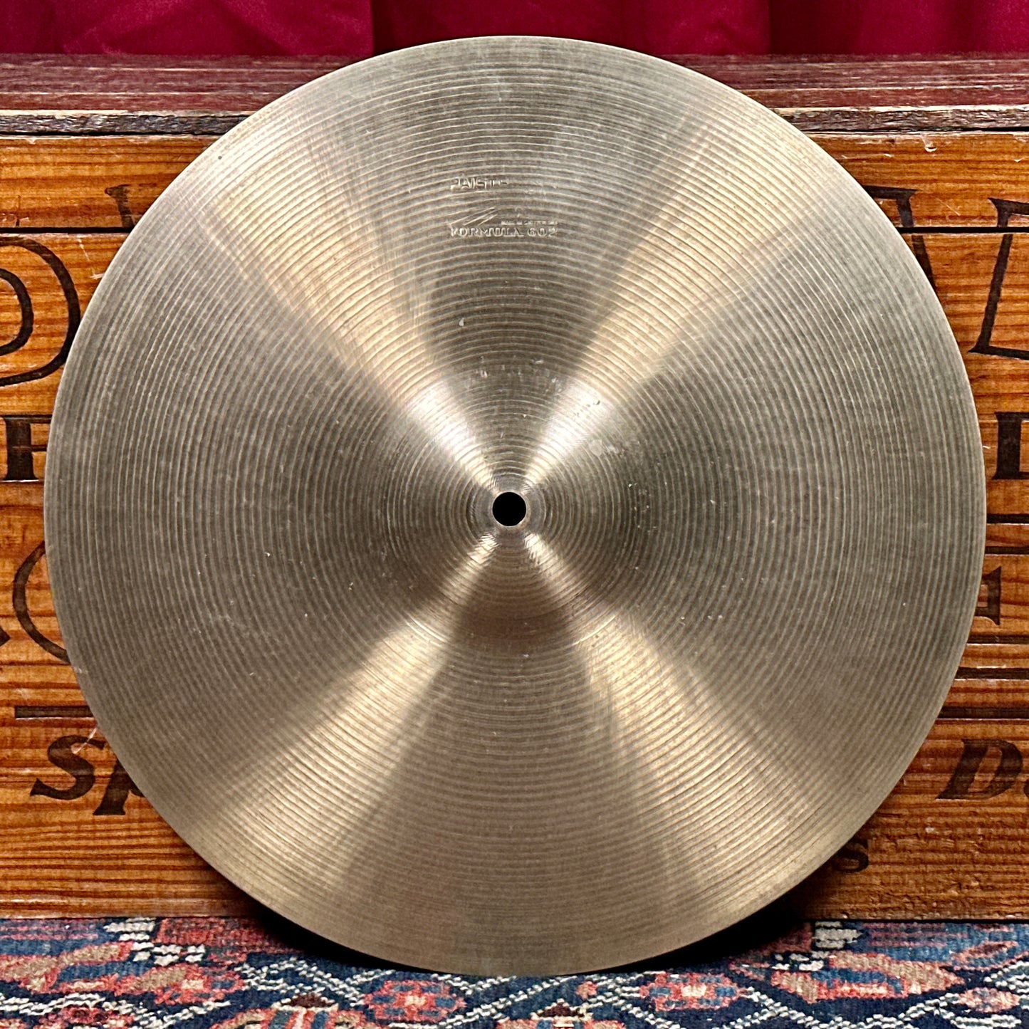 14" Paiste Formula 602 Pre-Serial 1960s Hi-Hat Cymbal Single 830g