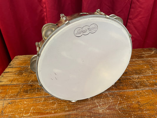 Vintage Ludwig 10" Bronze Double Row Tunable Tambourine No. 98A 1960s/1970s