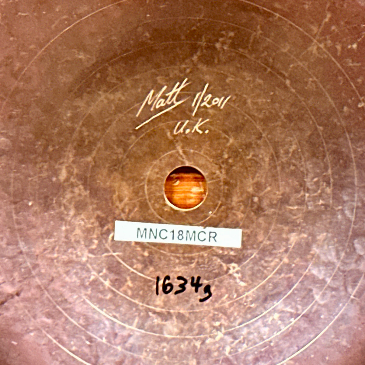 18" Matt Nolan Custom MNC18MCR Crash Cymbal 1634g *Video*