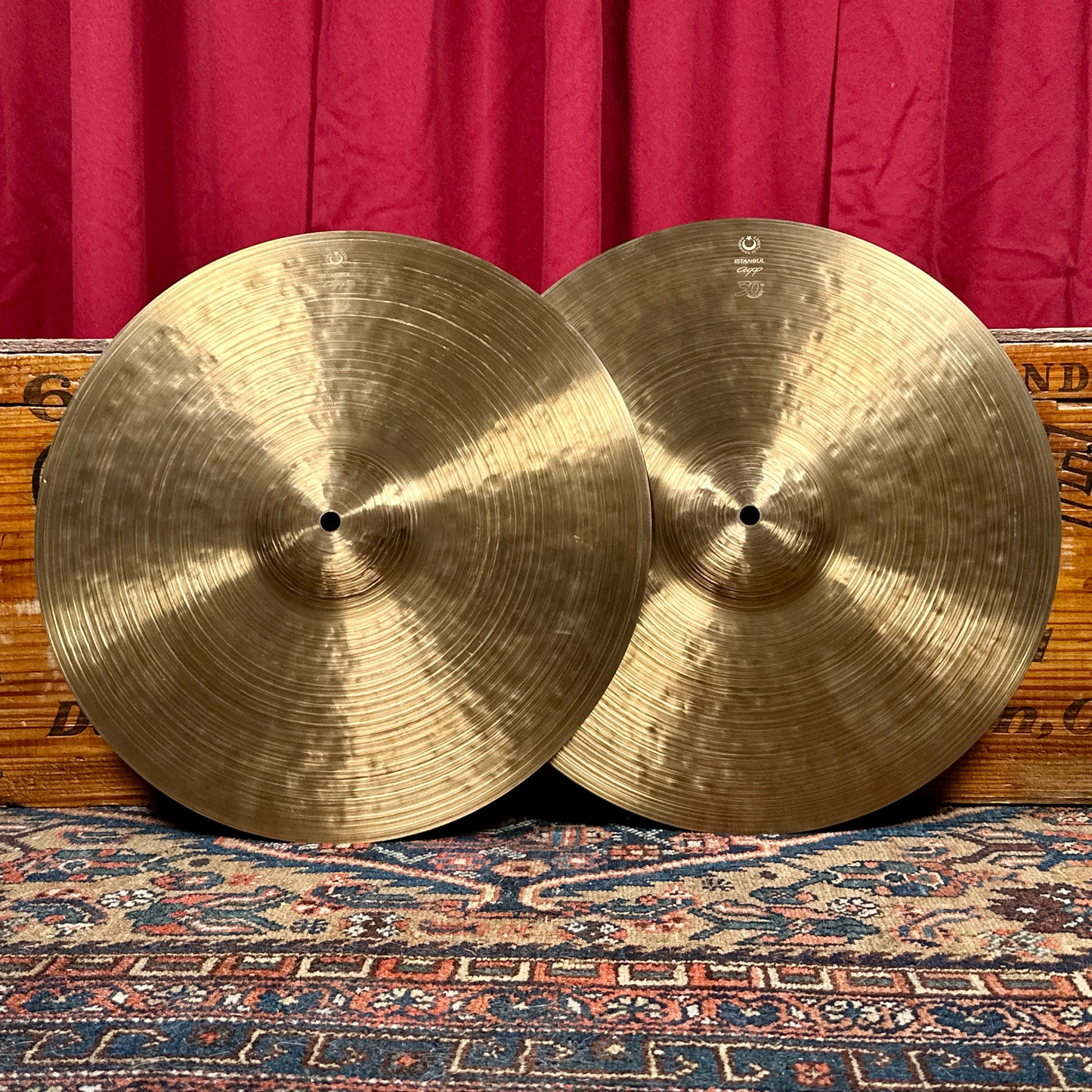 16" Istanbul Agop 30th Anniversary Hi-Hat Cymbal Pair 1074g/1264g *Video*