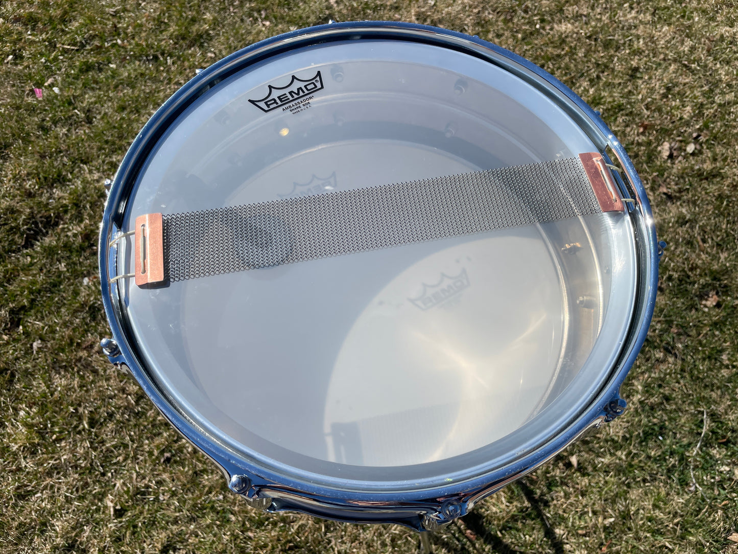 1960s Ludwig 5x14 Pre-Serial Super 400 Supraphonic Chrome Over Brass Snare Drum COB