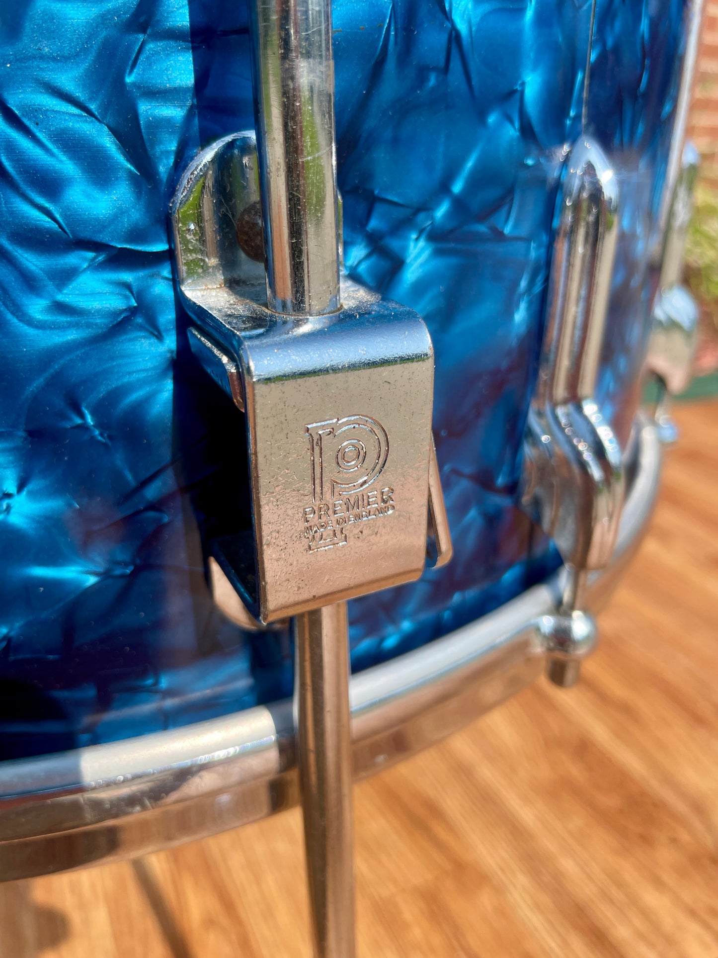 1960s Premier 54 Outfit Drum Set Blue Pearl 20/12/16 w/ 5.5x14 Snare