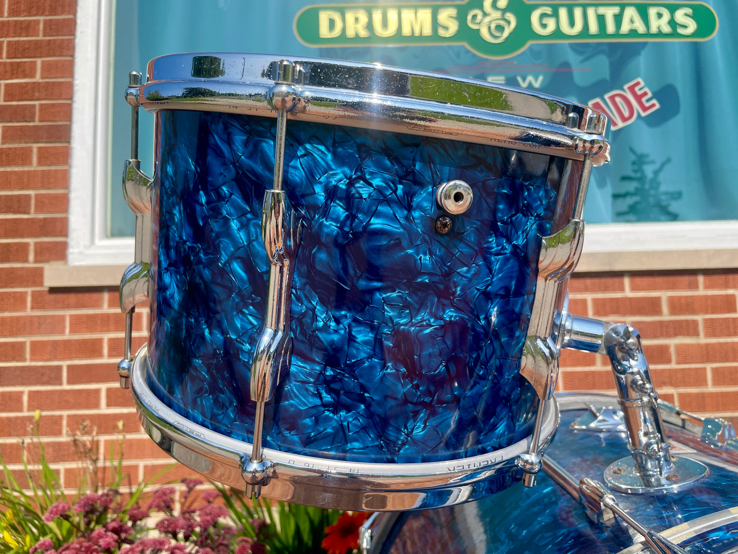 1960s Premier 54 Outfit Drum Set Blue Pearl 20/12/16 w/ 5.5x14 Snare