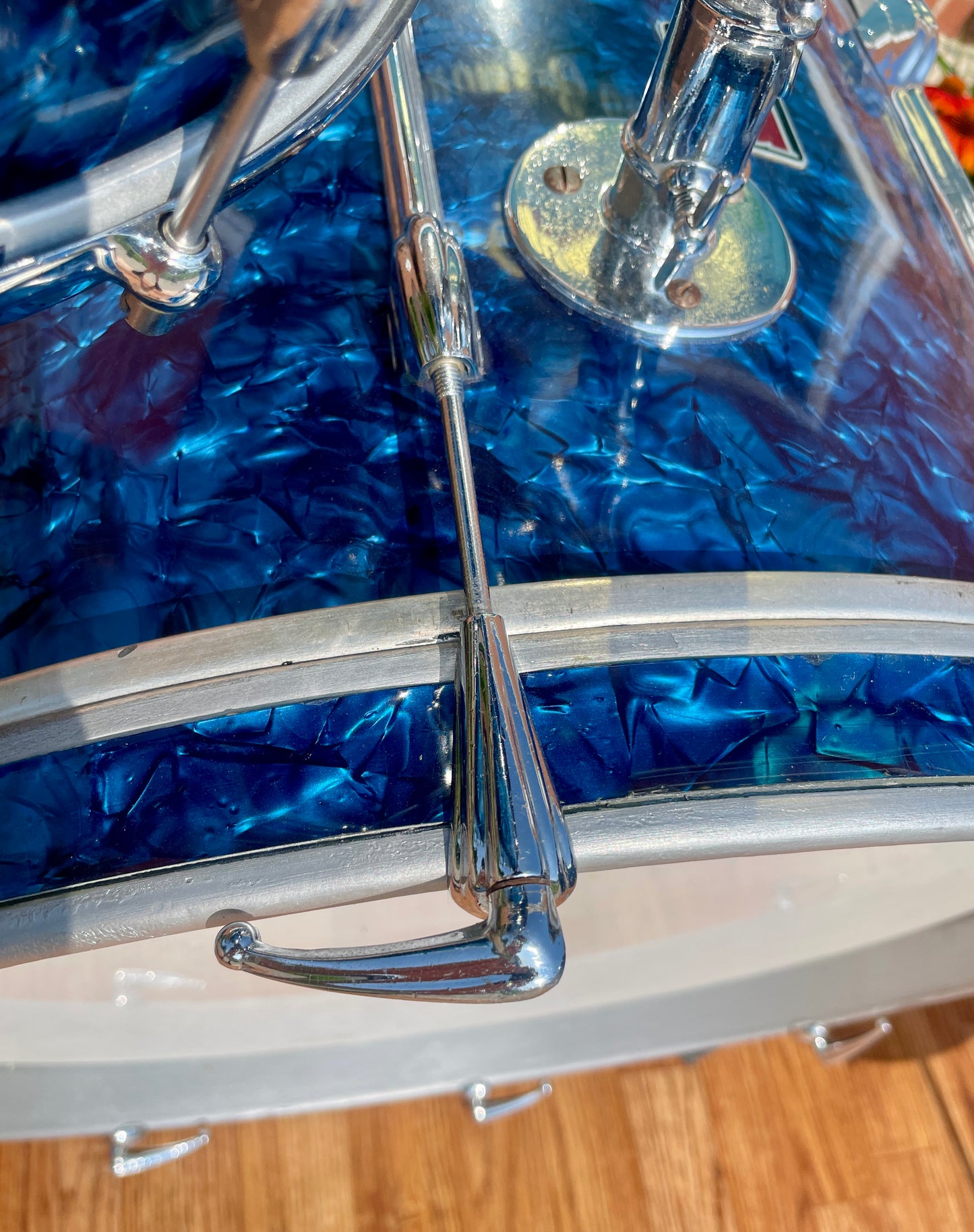 1960s Premier 54 Outfit Drum Set Blue Pearl 20/12/16 w/ 5.5x14 Snare