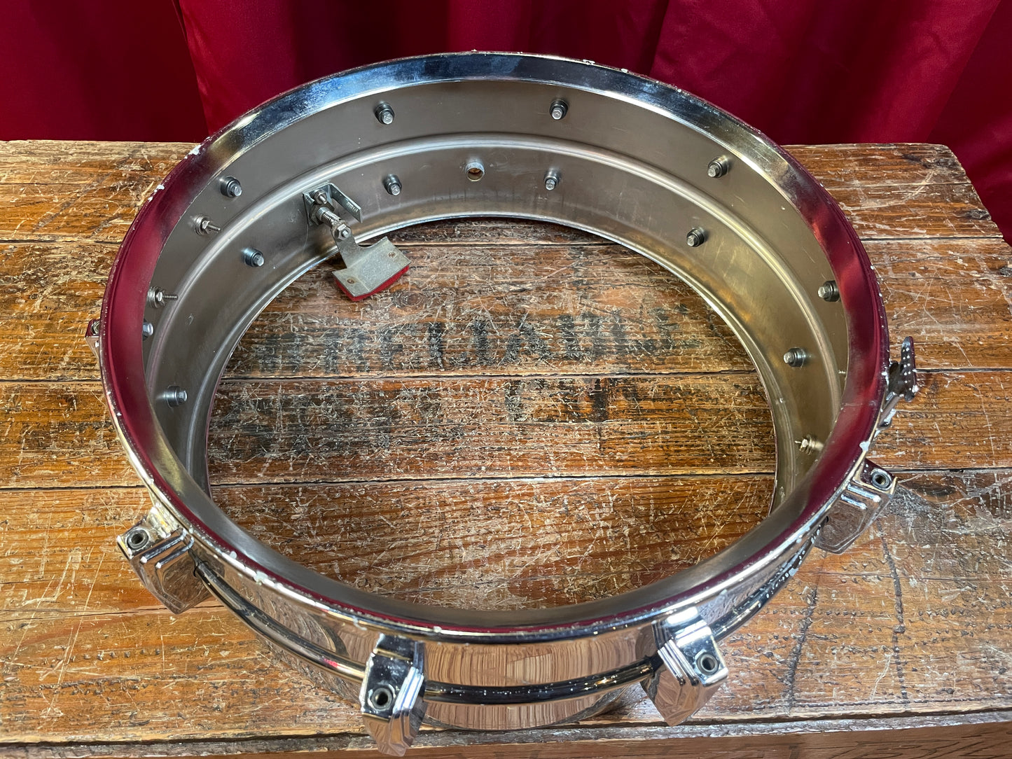 1964 Ludwig 5x14 LM400 Supraphonic Snare Drum w/ COB Hoops