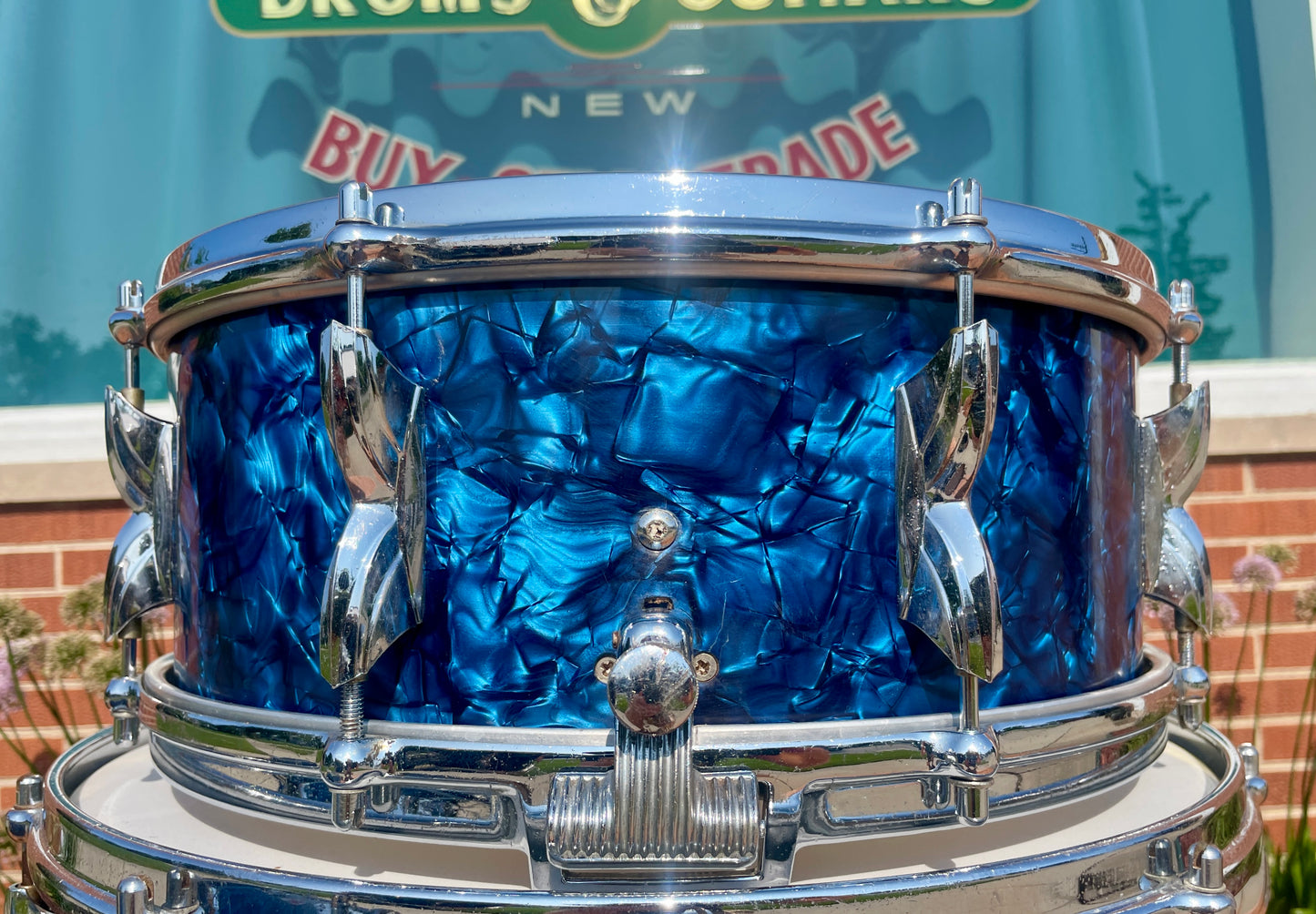 1960s Premier 54 Outfit Drum Set Blue Pearl 20/12/16 w/ 5.5x14 Snare