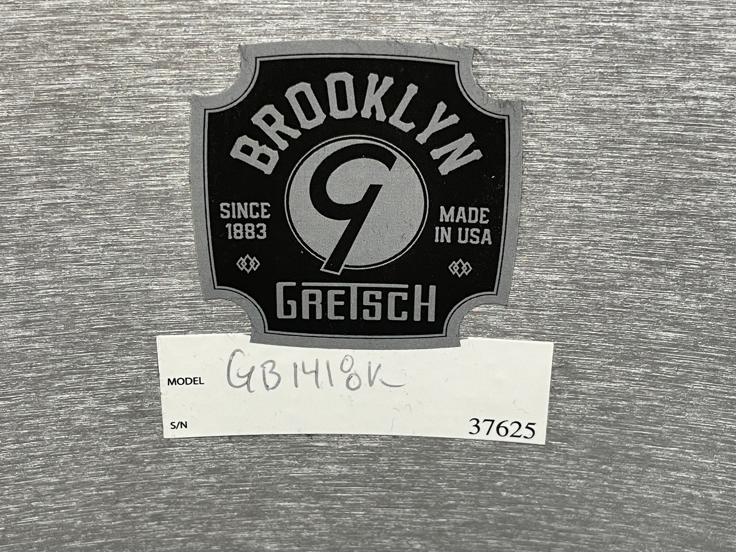 Gretsch Brooklyn USA 14x18 Bop Bass Drum Grey Oyster