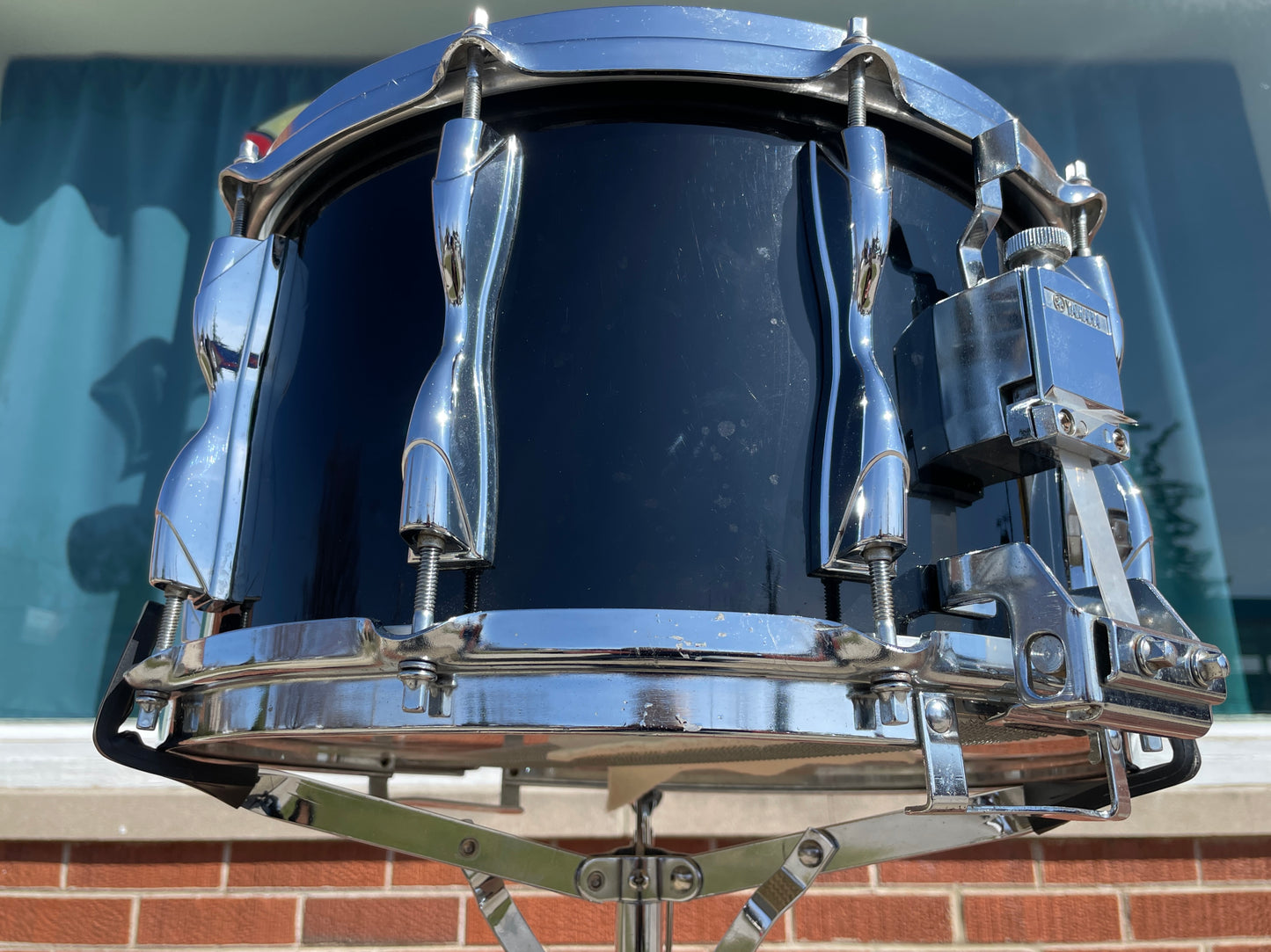 1980s Yamaha SD-098 Recording Custom 8x14 Snare Drum Piano Black MIJ