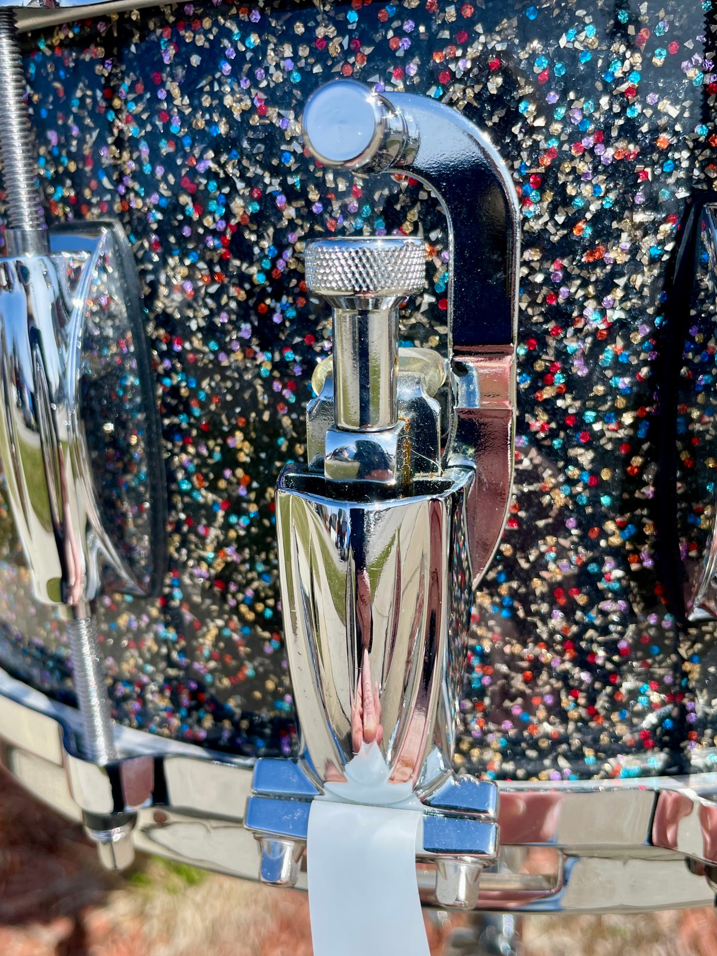 Gretsch 1 of 1 Renown Maple 6.5x14 Snare Drum Peacock Black Galaxy Sparkle