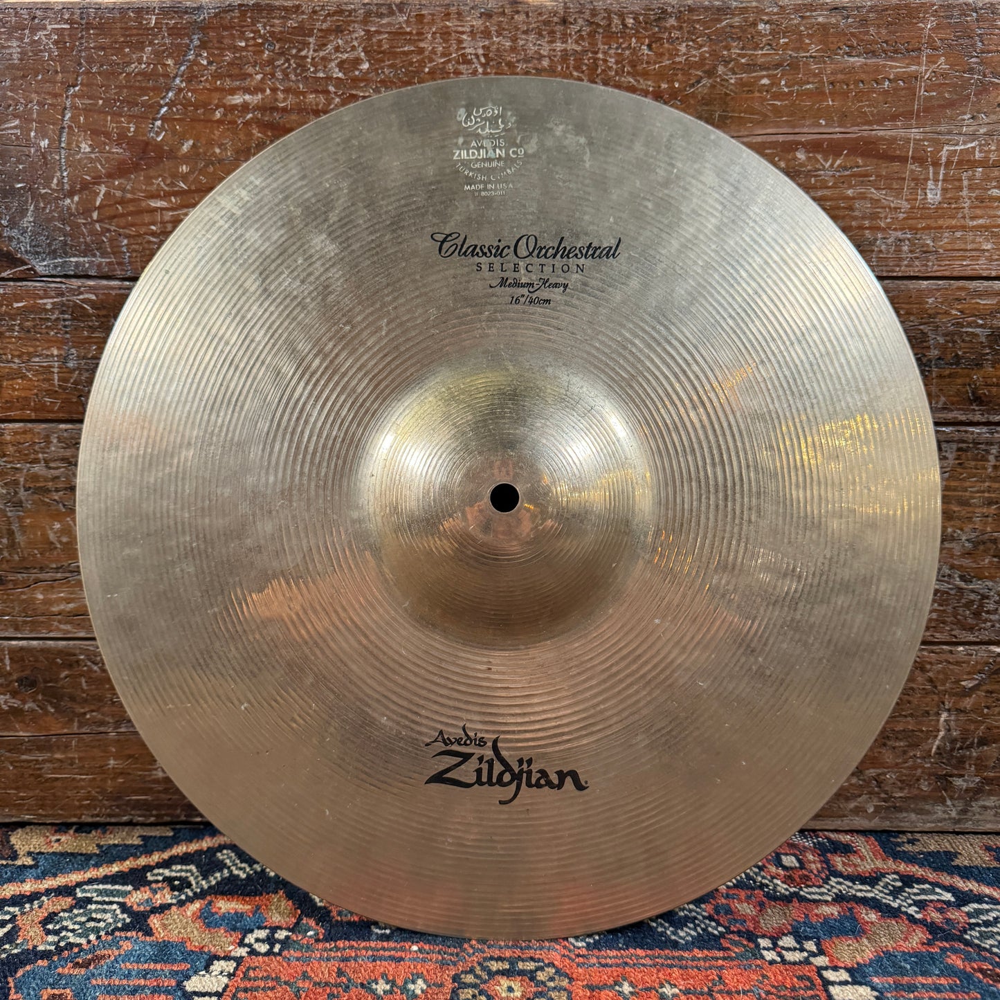 16" Zildjian Classic Orchestral Selection Medium-Heavy Crash Cymbal 1490g *Video Demo*