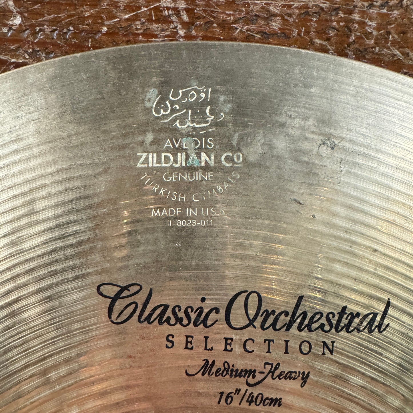16" Zildjian Classic Orchestral Selection Medium-Heavy Crash Cymbal 1490g *Video Demo*