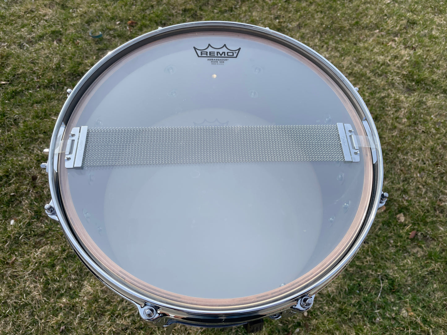 Gretsch USA Custom 6.5x14 Snare Drum Blue Sparkle