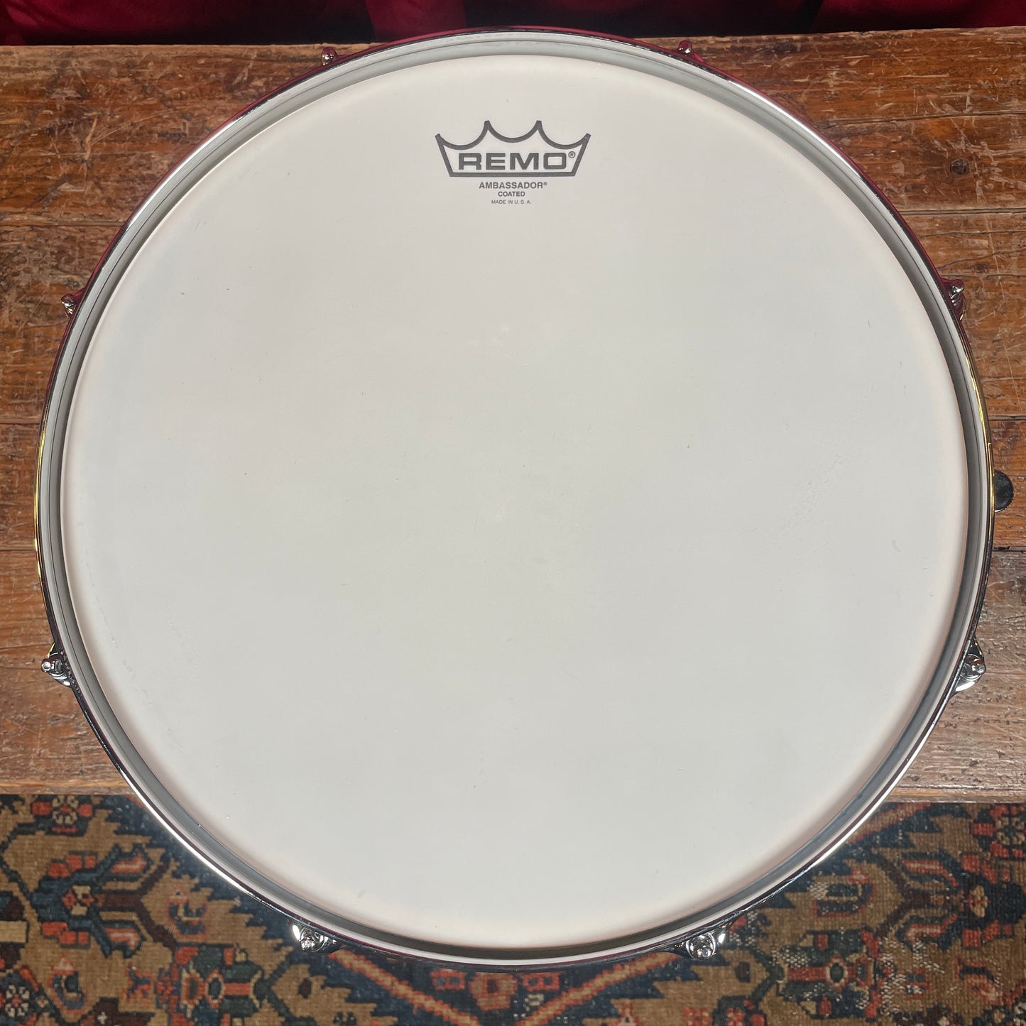 Gretsch USA Custom 6.5x14 Snare Drum Blue Sparkle