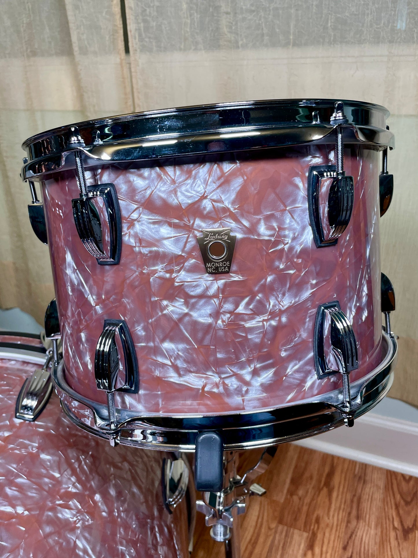 Ludwig Classic Maple Downbeat Drum Set Rose Marine Pearl 20/12/14