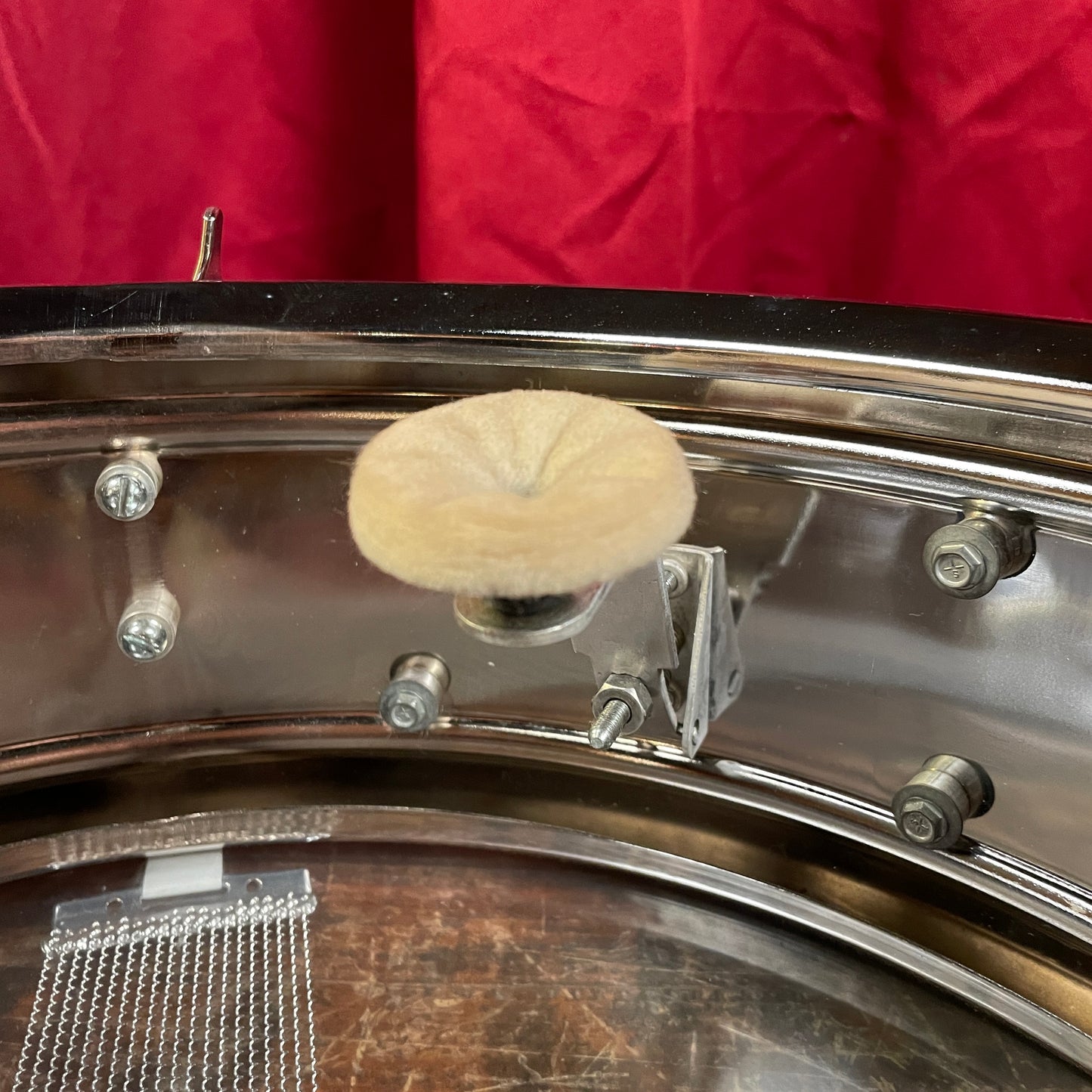 1970s Rogers SuperTen Script Logo 5x14 Snare Drum Steel No. 53-2514 Super Ten 10