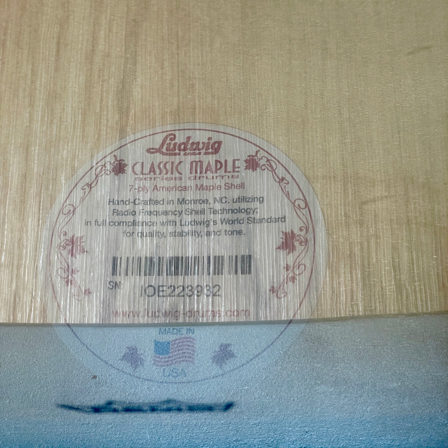 Ludwig Classic Maple Downbeat Drum Set Rose Marine Pearl 20/12/14
