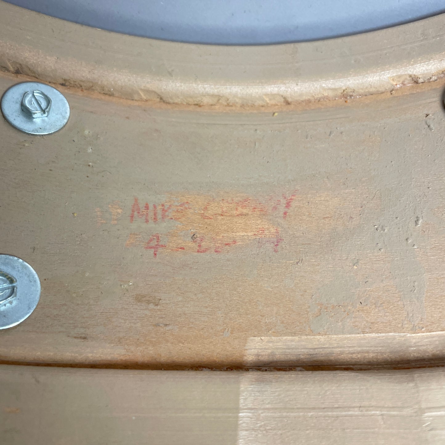 1960s Slingerland 5.5x14 Artist Model Snare Drum White Marine Pearl