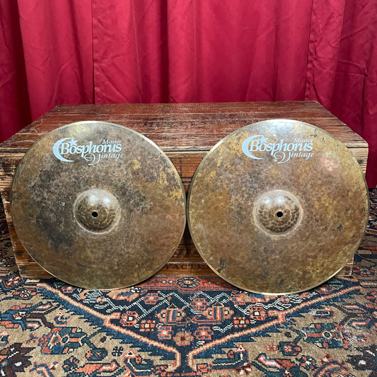 15" Bosphorus Master Vintage Hi-Hat Cymbal Pair 1024g/1232g *Video Demo*