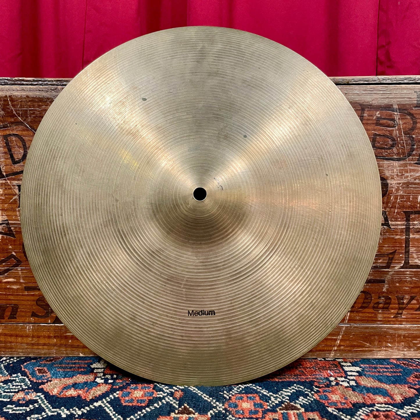 15" Ajaha Medium Hi Hat Single / Crash Cymbal 940g Made In Italy Pre-UFIP
