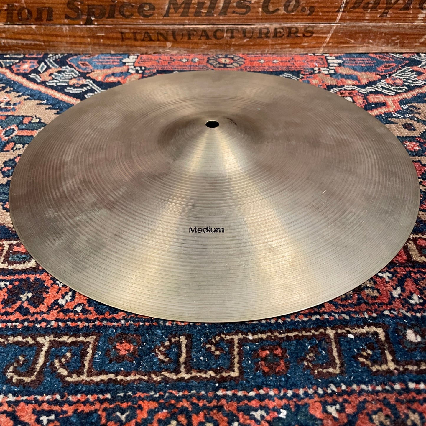 15" Ajaha Medium Hi Hat Single / Crash Cymbal 940g Made In Italy Pre-UFIP