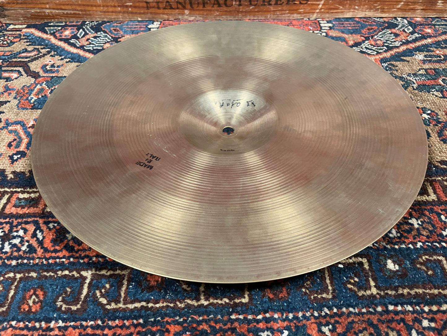 15" Ajaha Medium Hi Hat Single / Crash Cymbal 940g Made In Italy Pre-UFIP