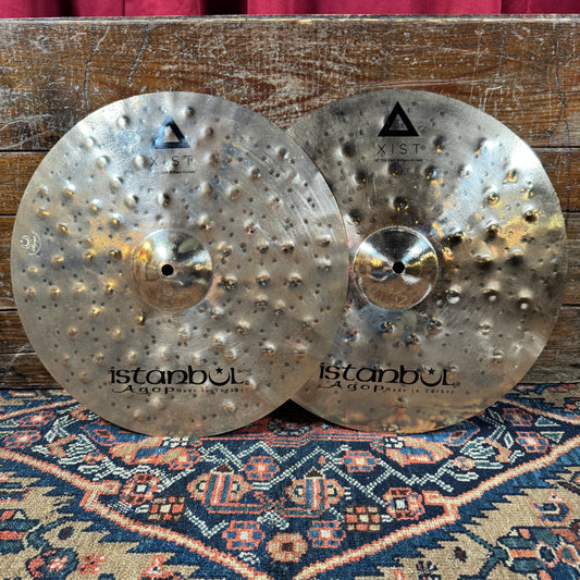 15" Istanbul Agop Xist Dry Dark Brilliant Hi-Hat Cymbal Pair 736g/1138g *Video Demo*