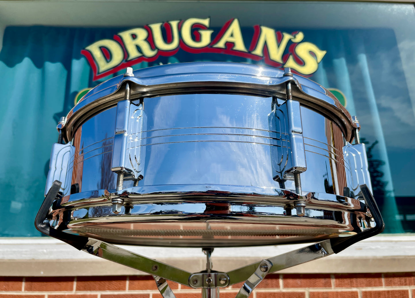 1960s Leedy by Slingerland 5x14 Shelly Manne Model COB Snare Drum No. 391 Slingerleedy Chrome Over Brass