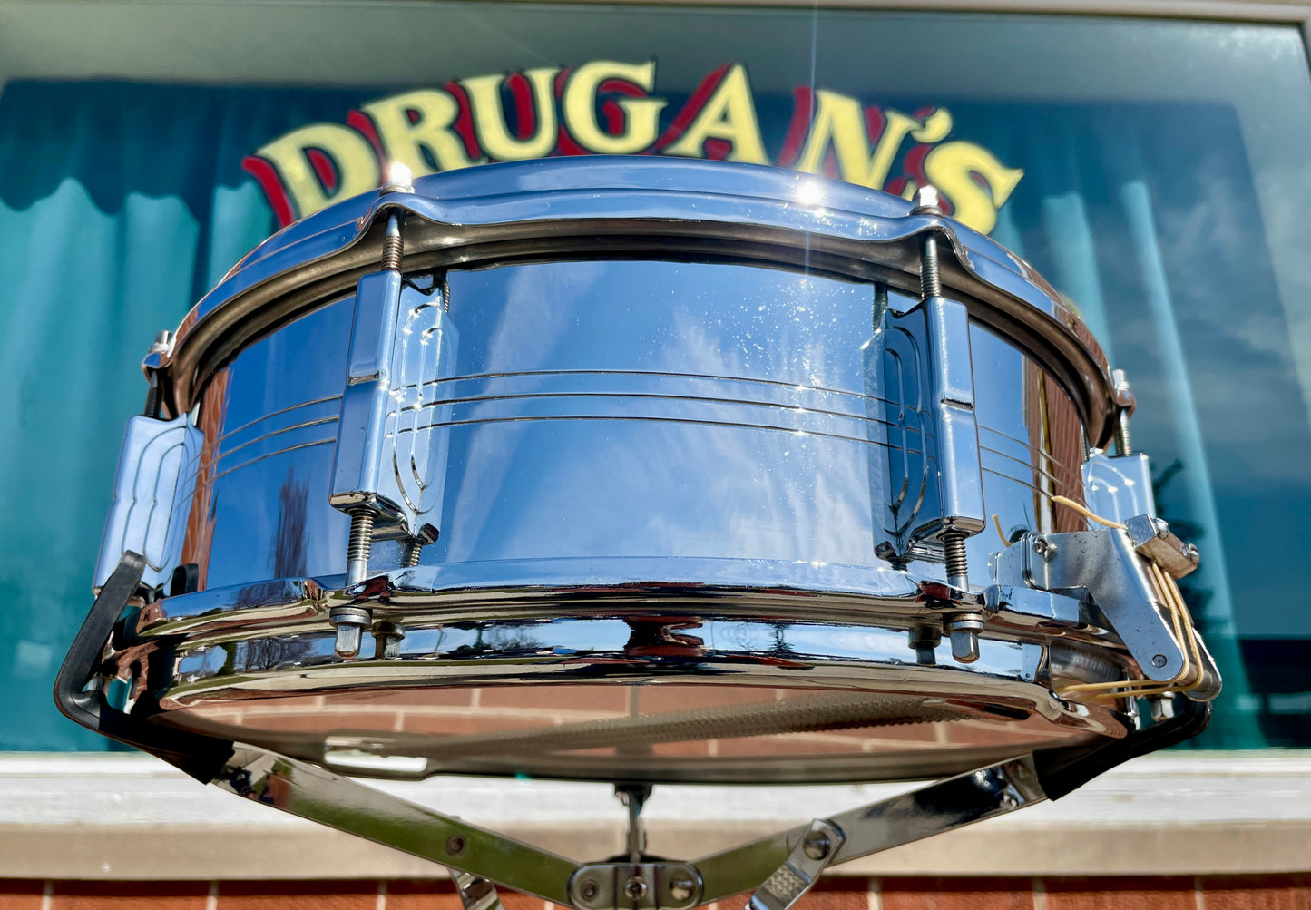 1960s Leedy by Slingerland 5x14 Shelly Manne Model COB Snare Drum No. 391 Slingerleedy Chrome Over Brass
