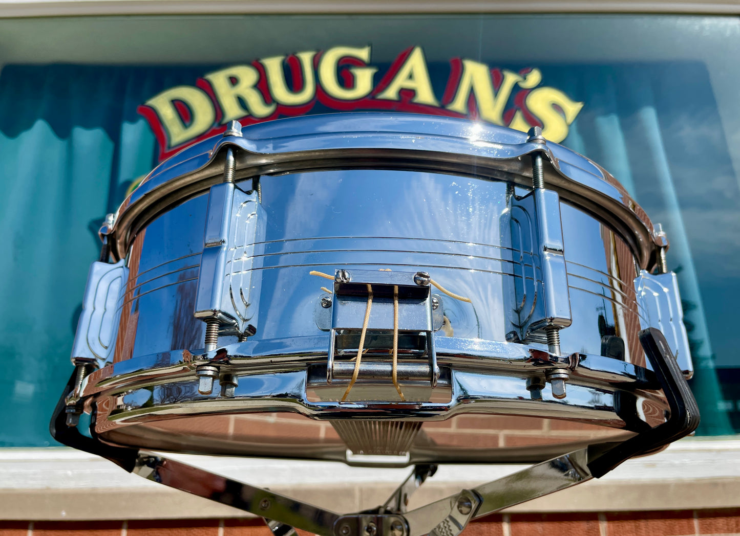 1960s Leedy by Slingerland 5x14 Shelly Manne Model COB Snare Drum No. 391 Slingerleedy Chrome Over Brass