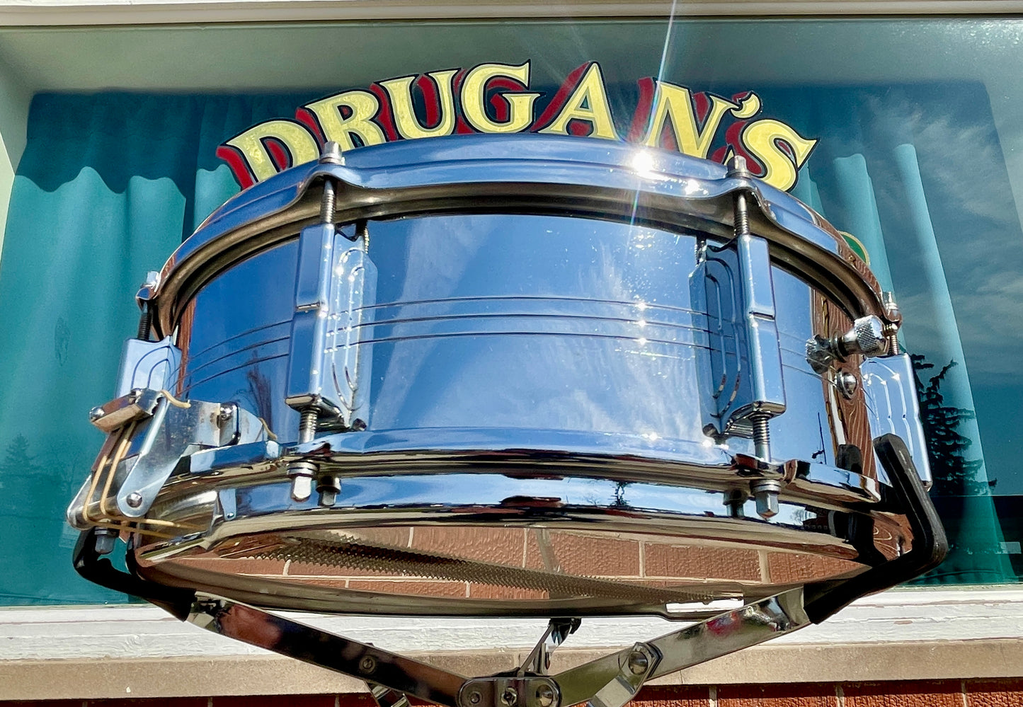 1960s Leedy by Slingerland 5x14 Shelly Manne Model COB Snare Drum No. 391 Slingerleedy Chrome Over Brass