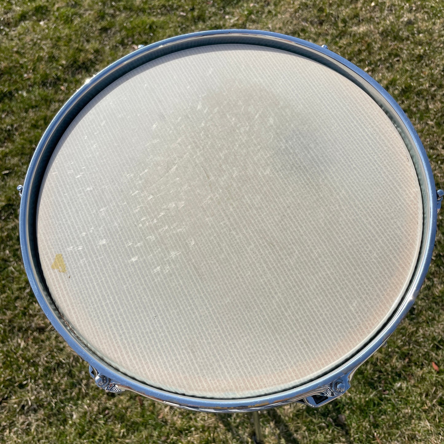 1960 Ludwig 3x13 Be-Bop Jazz Combo Trans Badge Snare Drum Baby Blue/Gold Duco