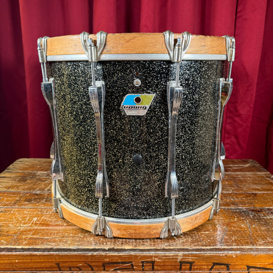 1970s Ludwig 12x15 Marching Snare / Bass Drum Conversion Anniversary Sparkle