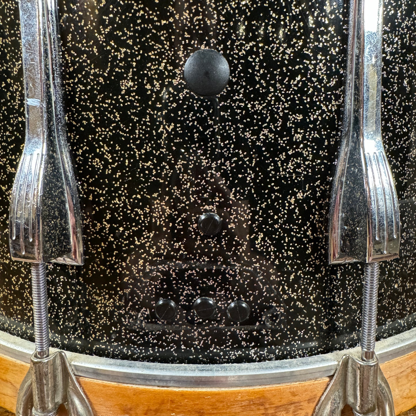 1970s Ludwig 12x15 Marching Snare / Bass Drum Conversion Anniversary Sparkle