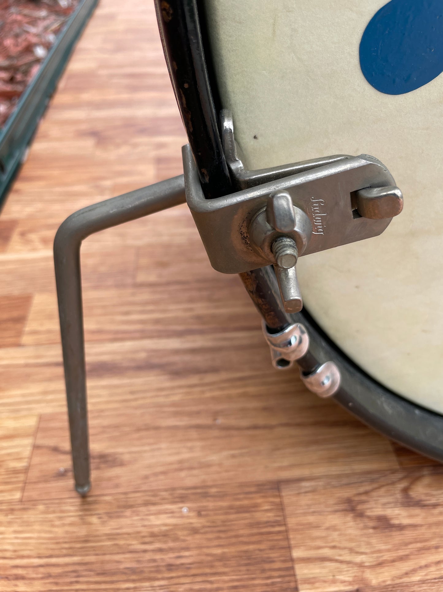 1959 Slingerland Swingmaster Ensemble 5-N Outfit Drum Set Black Gold Duco 12x22/12/5.5x14