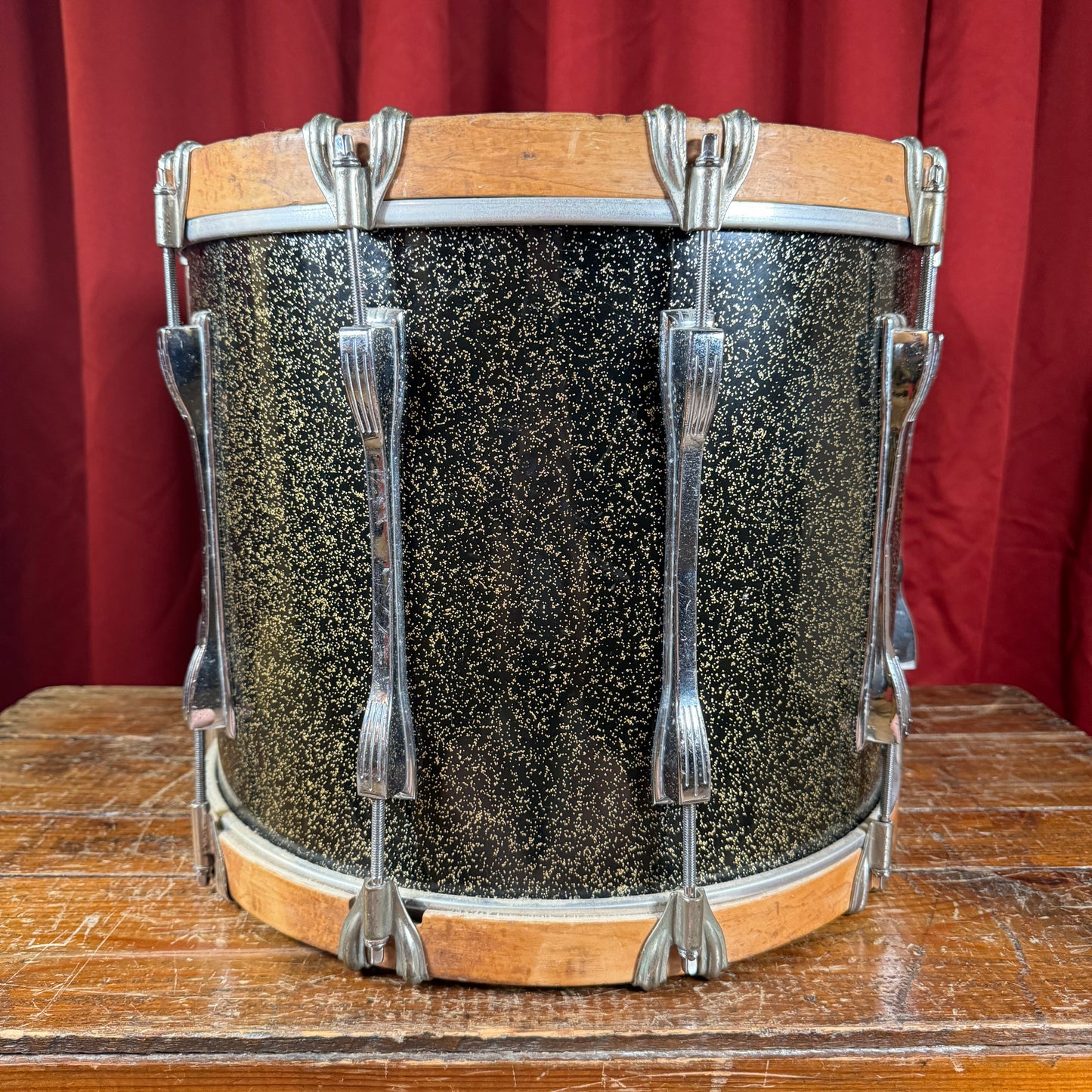 1970s Ludwig 12x15 Marching Snare / Bass Drum Conversion Anniversary Sparkle