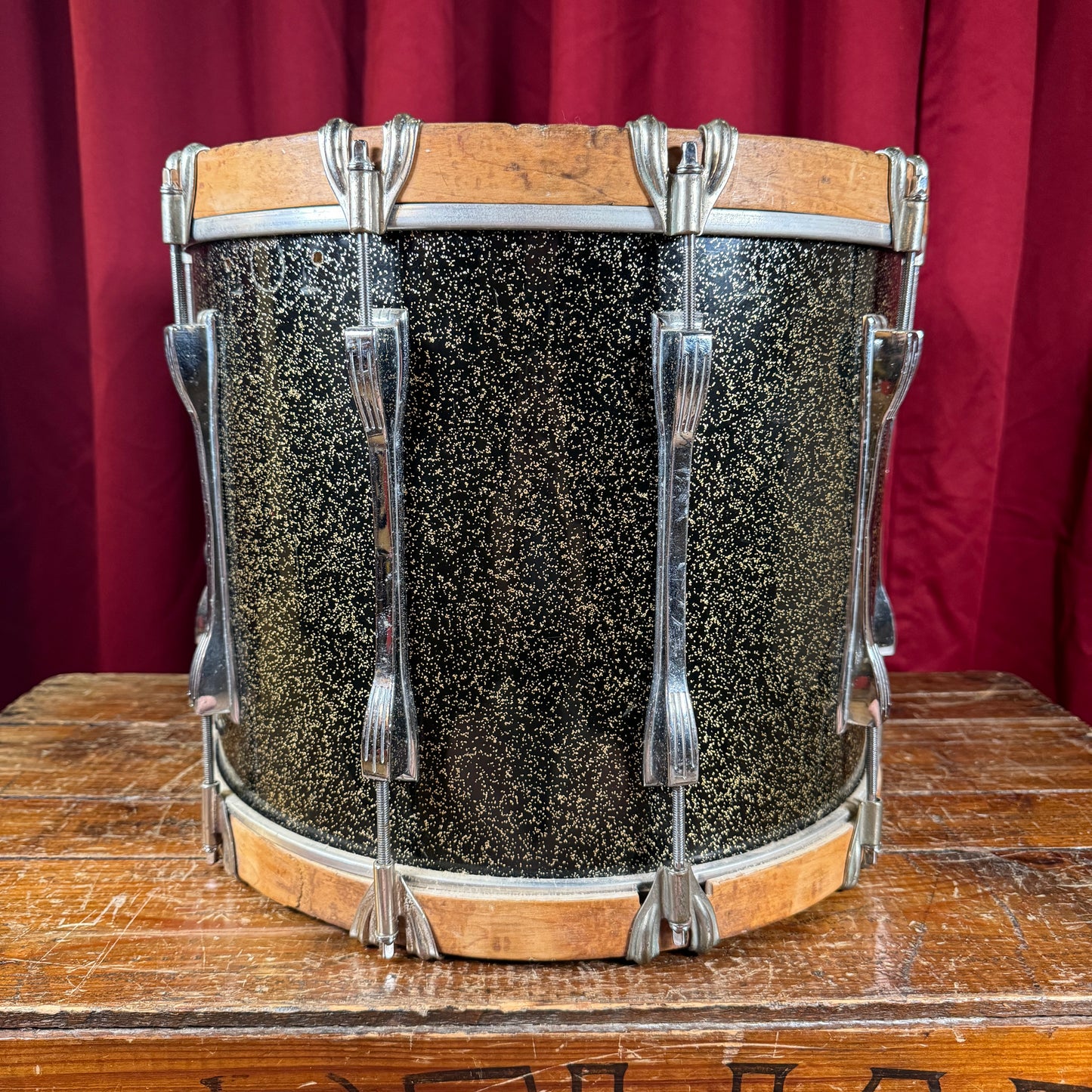 1970s Ludwig 12x15 Marching Snare / Bass Drum Conversion Anniversary Sparkle